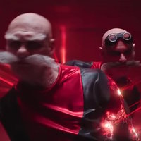 Gerald Robotnik and Eggman Dancing meme depicting Jim Carrey in the sonic movie.