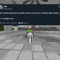Dream Crashout Dream Crashout image and tweet example.