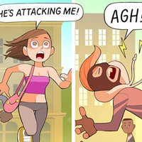 Help He's Attacking Me Agh What's Wrong She Misgendered Me I'm a Zee/Zim webcomic.