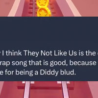 Honestly I Think They Not Like Us Is the Only Mumble Rap Song That Is Good Because They Call Out Drake for Being a Diddy Blud meme.