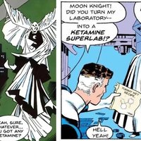 Moon Knight Ketamine Addiction memes.