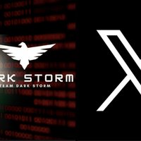 March 2025 Dark Storm Twitter / X and Rumble DDoS Attack image example.