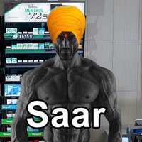 Saar meme example depicting gigachad.
