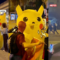 Turkish Pikachu Protestor image examples.