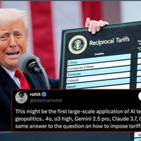 Donald Trump's AI-Generated tariff numbers controversy image and tweet example.