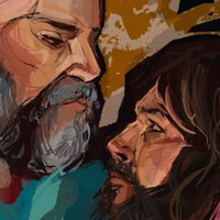 Steve x Garrett / Minecraft Movie Yaoi image example.