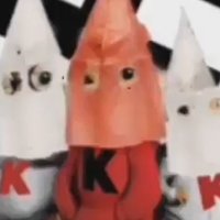 Alvin and the Chipmunks KKK Reaction Video meme depicting Alvin and the Chipmunks wearing the KKK costumes.