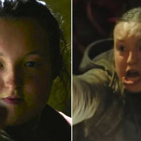 Bella Ramsey Pointing a Gun meme depicting actress Bella Ramsey from The Last of Us season 2, which sparked discourse about their appearance and casting.