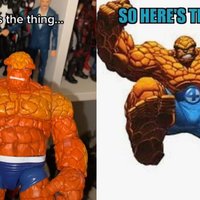 Here's The "Thing" Two examples of the Fantastic Four The Thing punchline joke meme.