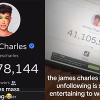 James Charles Mass Unfollowing image examples.