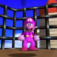Kindness Luigi Kindness Luigi meme depicting a pink version of luigi in mario 64.