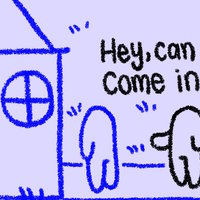 Hey Can I Come In Comic and meme.