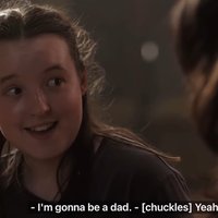 I'm Gonna Be A Dad meme depicting Bella Ramsey as Ellie from TLOU TV series.