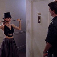 Carrie Bradshaw at Big's Door meme from sex and the city depicting Sarah Jessica Parker.