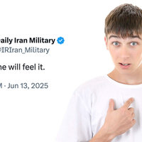 @IRIran_Military "Everyone Will Feel It" Tweet Daily Iran Military / @IRIran_Military Everyone Will Feel It Tweet and meme example.