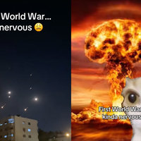 First World War Kinda Nervous meme examples.