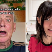 Bacon Avocado trend on TikTok image examples.