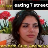 My Dream Date Cute And He Knows That meme from love island.