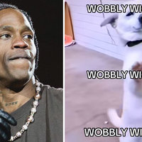 Wobbly Wiggly Travis Scott meme and song.