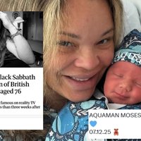 Ozzy Osbourne Reincarnated as Trisha Paytas Baby Aquaman meme and image examples.