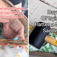 Flat Subway Sandwich Trend image examples from tiktok.