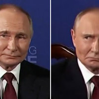 HUHH? / Putin's Reaction to the Press HUHH / Putin Reaction to the Press meme.