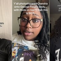 Olandria George Floyd Meme Controversy image examples from tiktok.