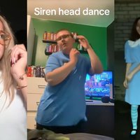 Siren Head Dance image examples from tiktok.