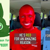 He's Red For An Amazing Reason meme examples.