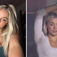 Livvy Dunne Sweaty Armpits meme and image examples.