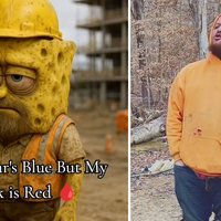 My Collar's Blue But My Neck Is Red meme and image examples.