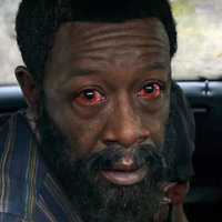 Distraught Morgan Jones meme depicting actor Lennie James in The Walking Dead.
