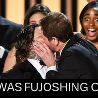 Fujoshing TF Out / Fujo Out meme example.