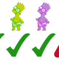 Domer meme / Baby Bart Simpson meme.