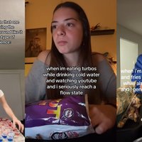 Reach Flow State / Jeffree Star Rearranging Eyeshadow meme examples from tiktok.