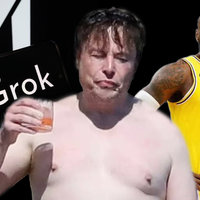 Grok Glazing Elon Musk image example.