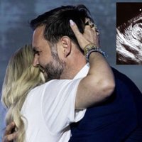 Erika Kirk 8 Weeks Pregnant Rumor depicting an image of her and JD Vance and an ultrasound image.