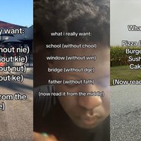 What I Really Want / Now Read It From the Middle meme image examples.