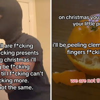 While Y'all Are Fucking Opening Presents meme examples.