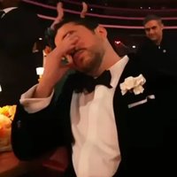 Bad Bunny Crying at the Grammys meme.