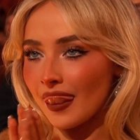 Sabrina Carpenter Licking Lips meme.