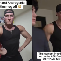 ASU Frat leader vs #2 Ranked Chad Androgenic meme and image examples.