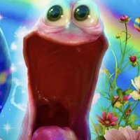 Geeked Patrick Star / Happy Patrick meme.