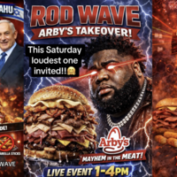 Rod Wave Arby's Takeover meme and image examples.
