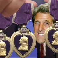 Three Purple Hearts meme / This Land JibJab Parody image example.