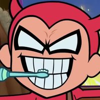 Robin Brushing His Teeth meme.