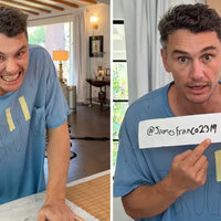 James Franco June 2026 TikToks / Alien In Garage image examples.