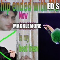 Ed Sheeran and Macklemore Free Palestine Controversy meme example.
