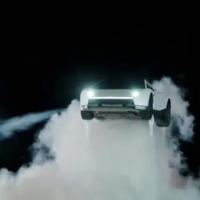 Tesla Roadster Flip / Flying Tesla Car