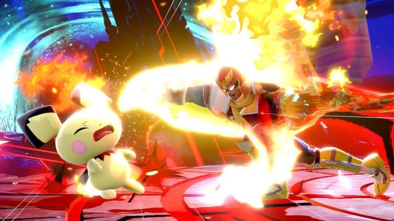 captain falcon punch pichu